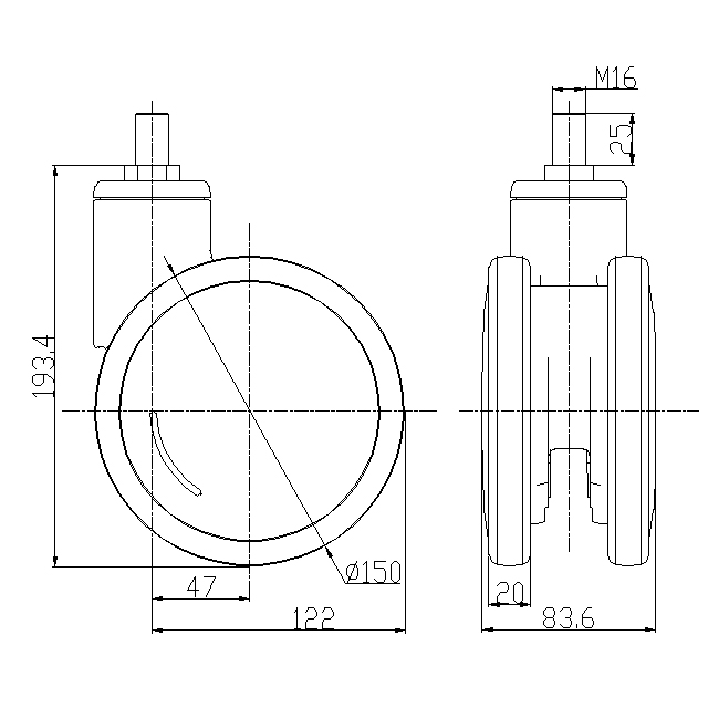 S-150B-WG-M16X25
