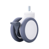 Doppia rotelle per dispositivo mobile ospedaliero con rotelle MYSD-120R